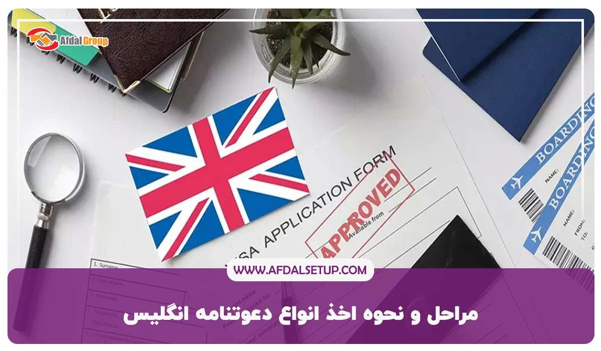 مراحل و نحوه اخذ انواع دعوتنامه انگلیس